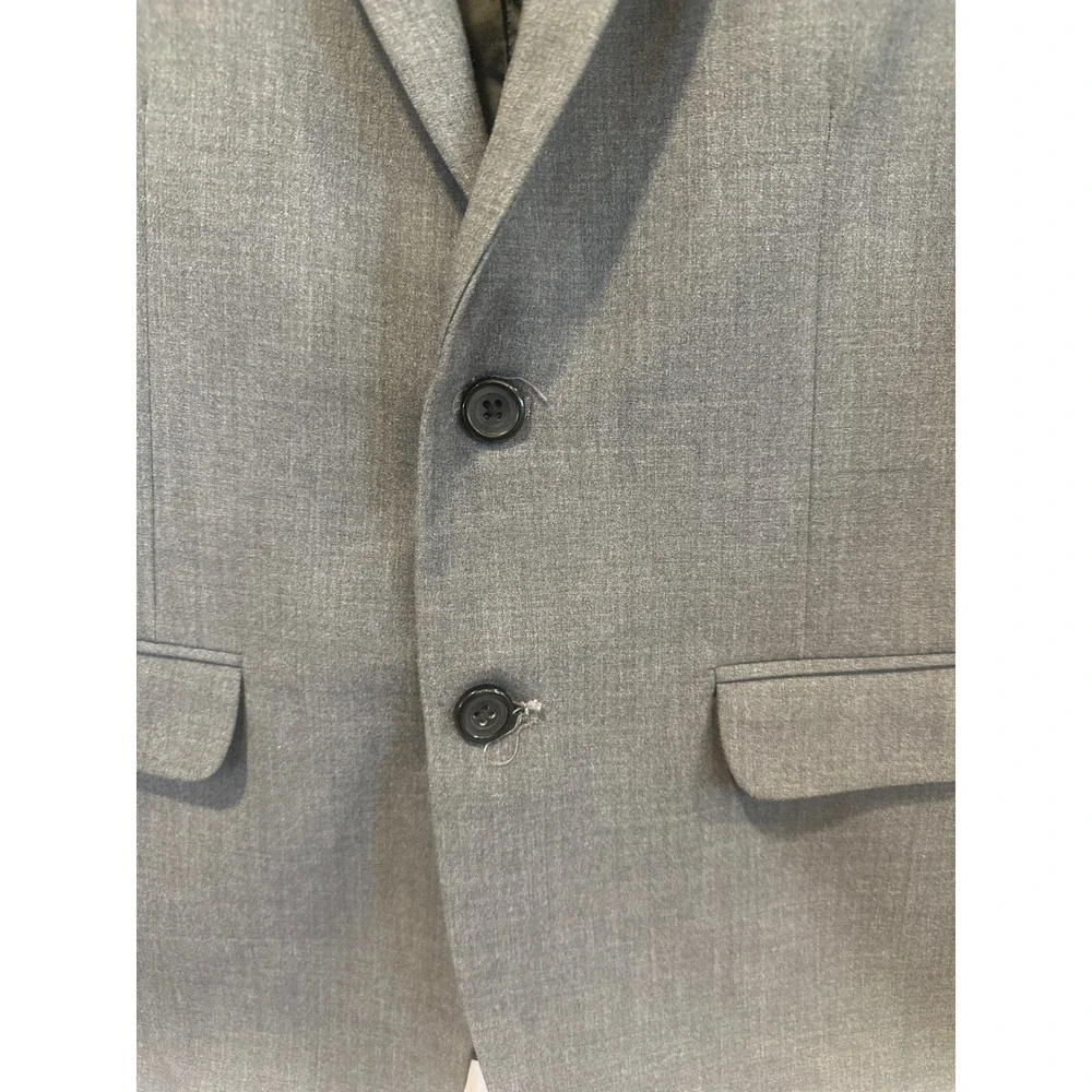 Van Heusen Flex Kids Boys Gray Blazer Suit Jacket Size 14 Husky Formal Wedding